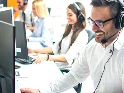 Colleague on the phone